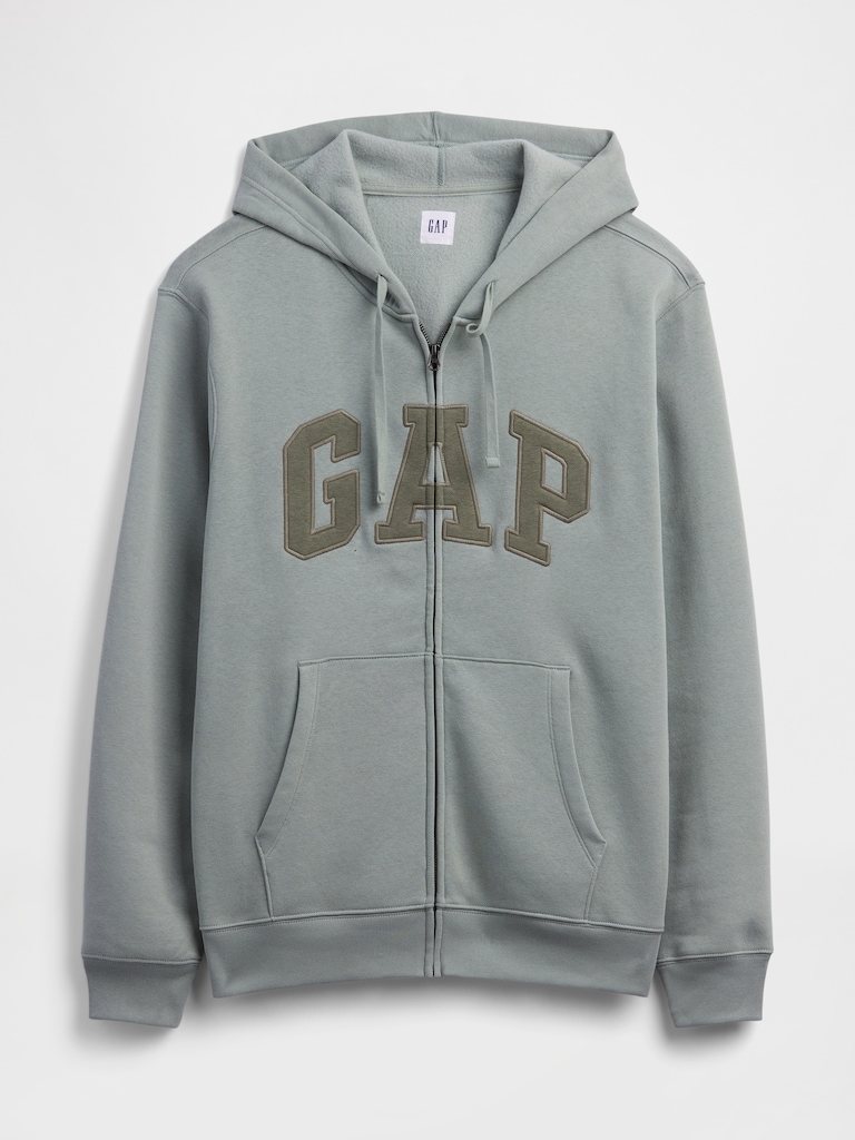 Adult Relaxed Gap Logo Zip Hoodie