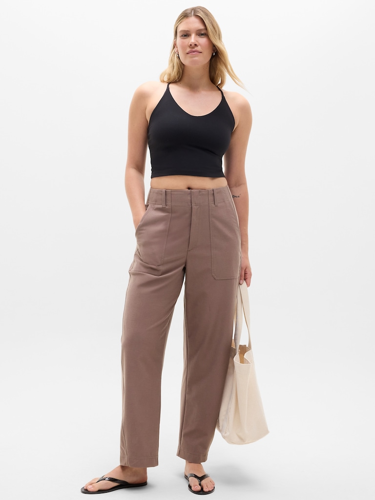 Skyline High Rise Barrel Leg Pant