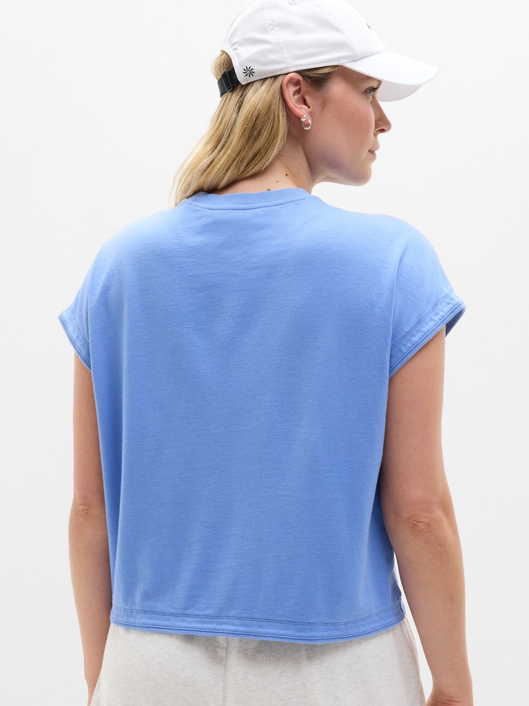 Airy Cotton Terry Sweatshirt Tee