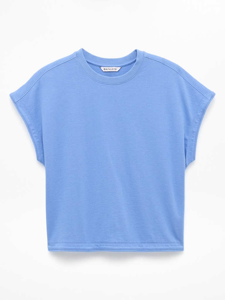 Airy Cotton Terry Sweatshirt Tee