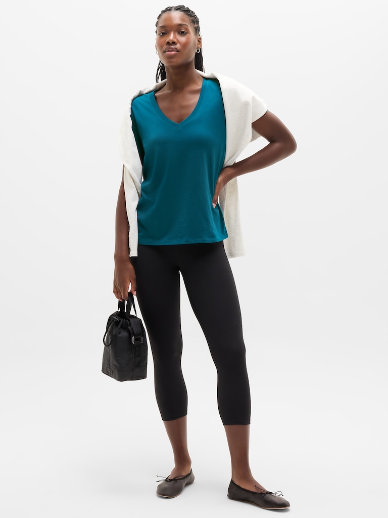 Favorite Cotton V-Neck Tee
