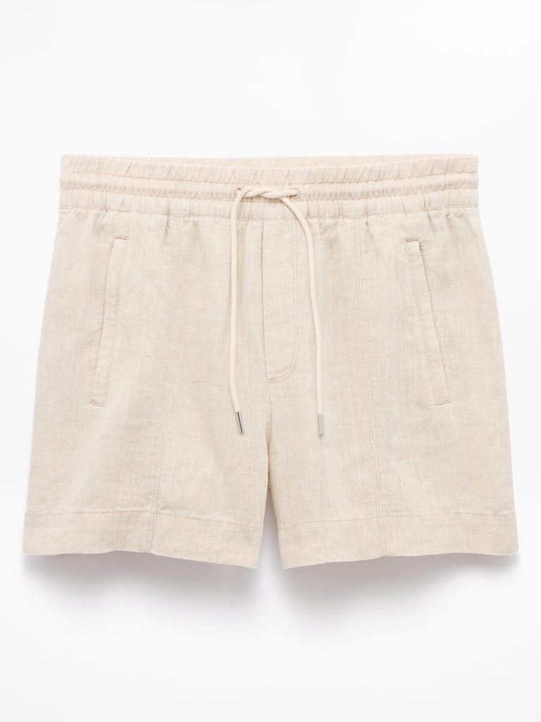 Retreat Linen Mid Rise 4" Short