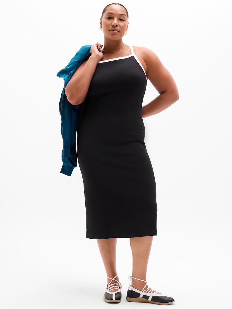Signature Rib Apron Dress