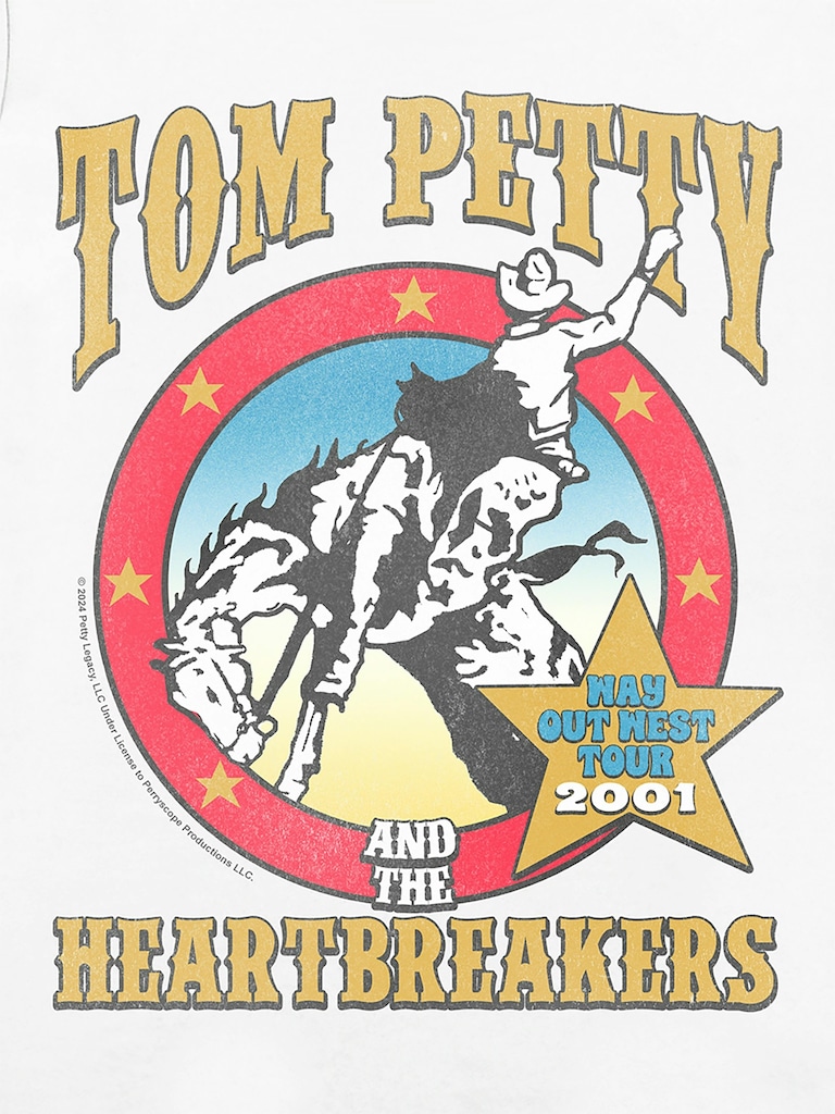 Tom Petty Way Out West Graphic T-Shirt for Women