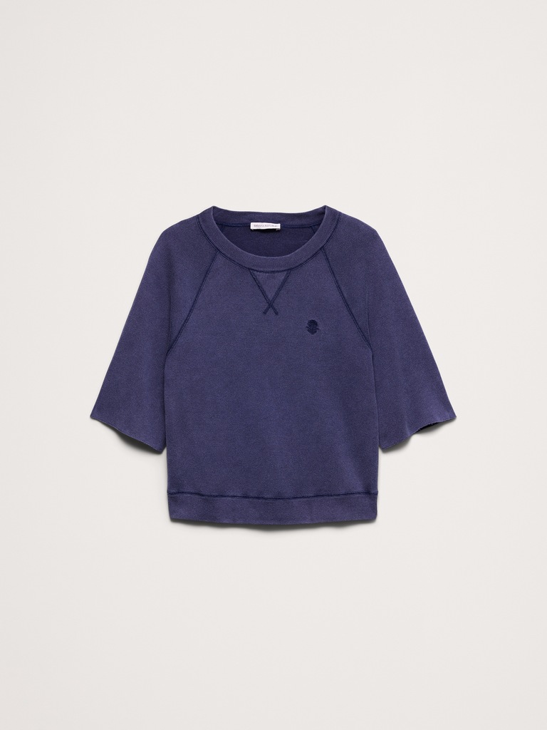 Garment Dye Sweatshirt Tee