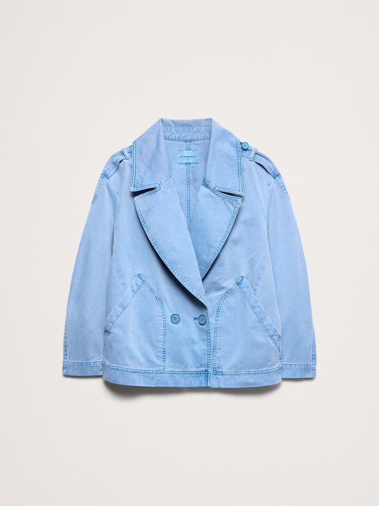 Cotton Twill Peacoat