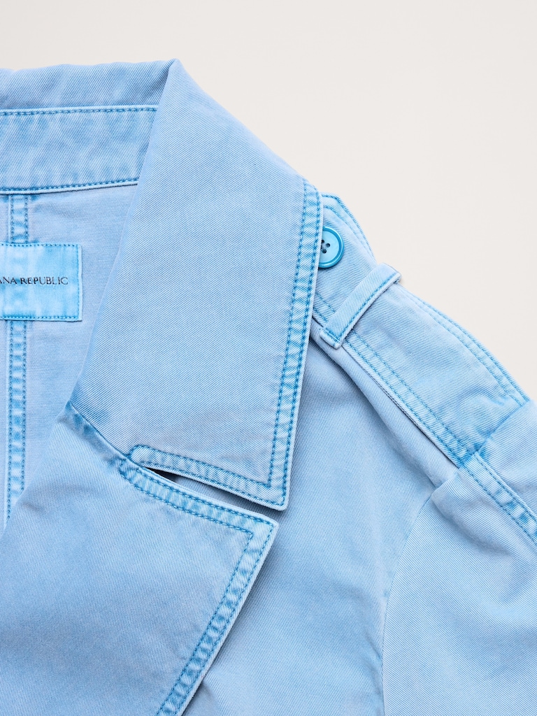 Cotton Twill Peacoat