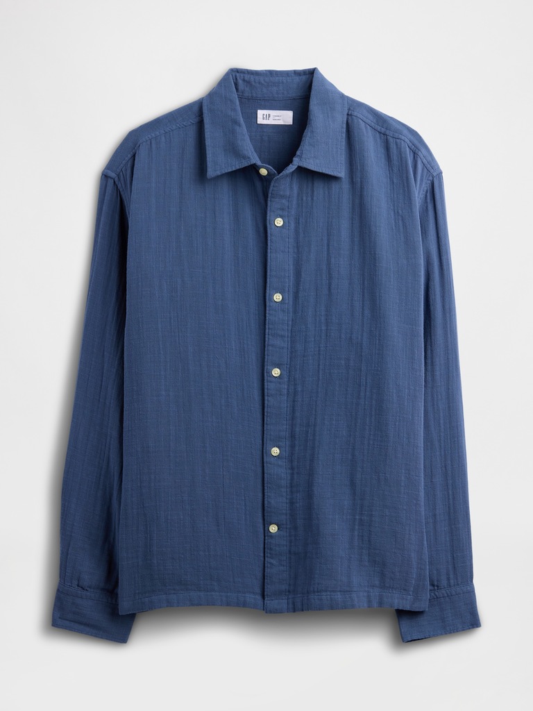 Gauze Shirt in Boxy Fit
