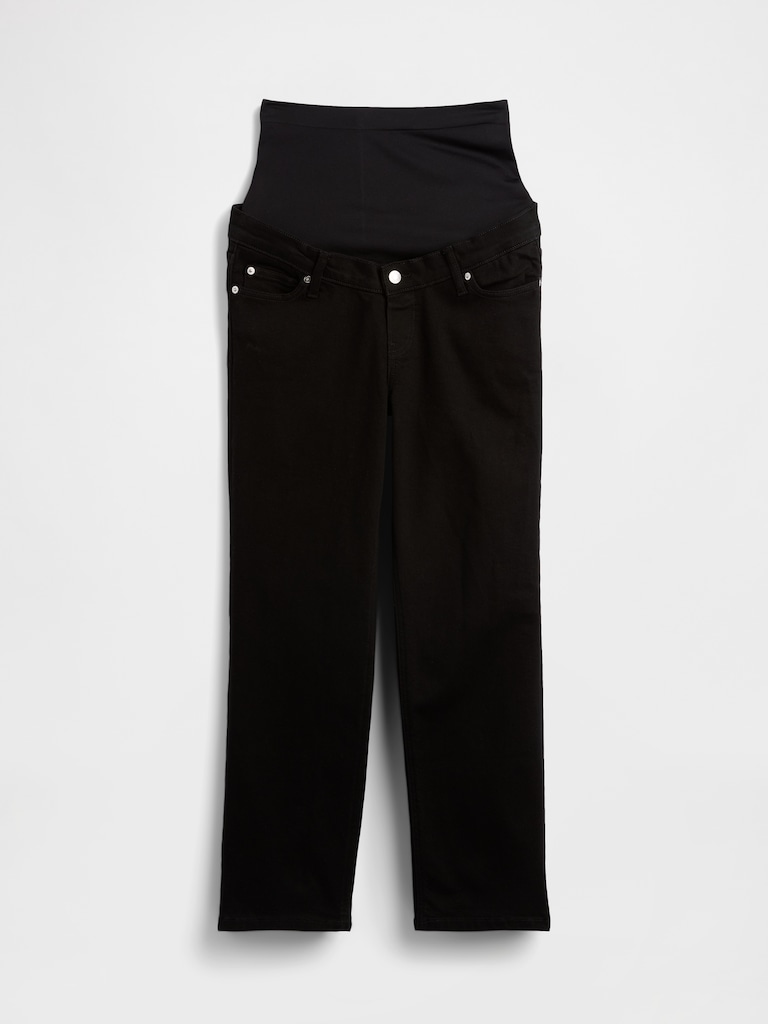 Maternity Full-Panel Straight Jeans