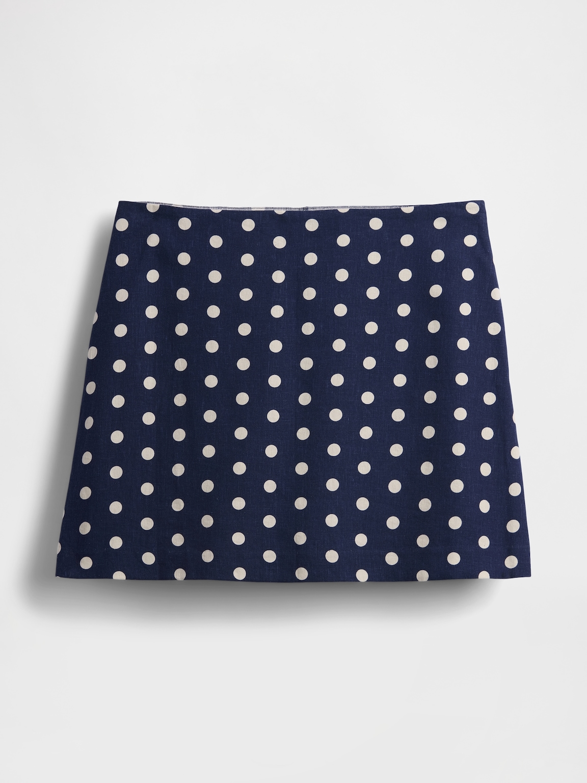 Linen-Blend Mini Skort