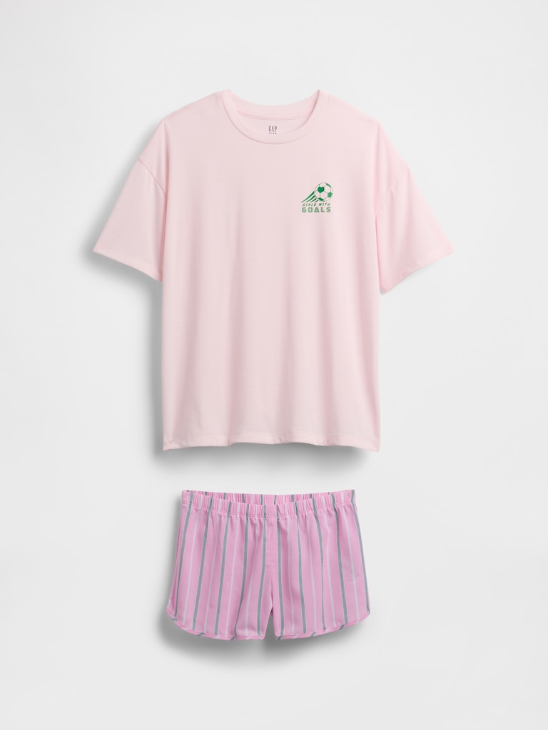 Kids Recycled PJ Short Set