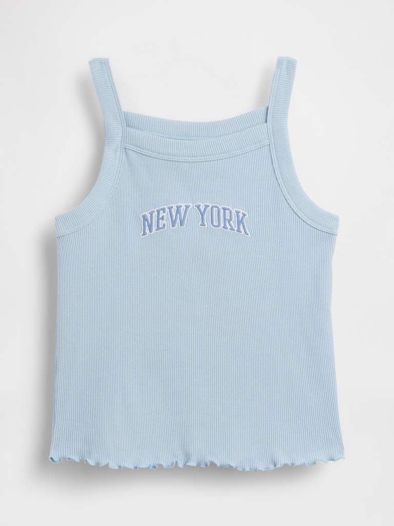 Kids Rib Square-Neck Tank Top