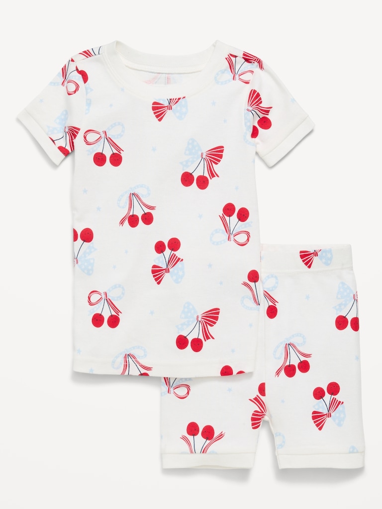 Printed Snug-Fit Pajama Set for Toddler & Baby