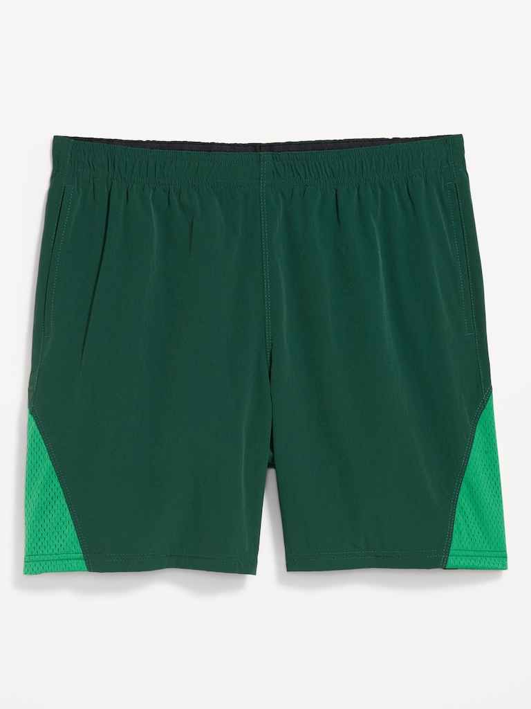Loose Color-Block Shorts -- 5-inch inseam