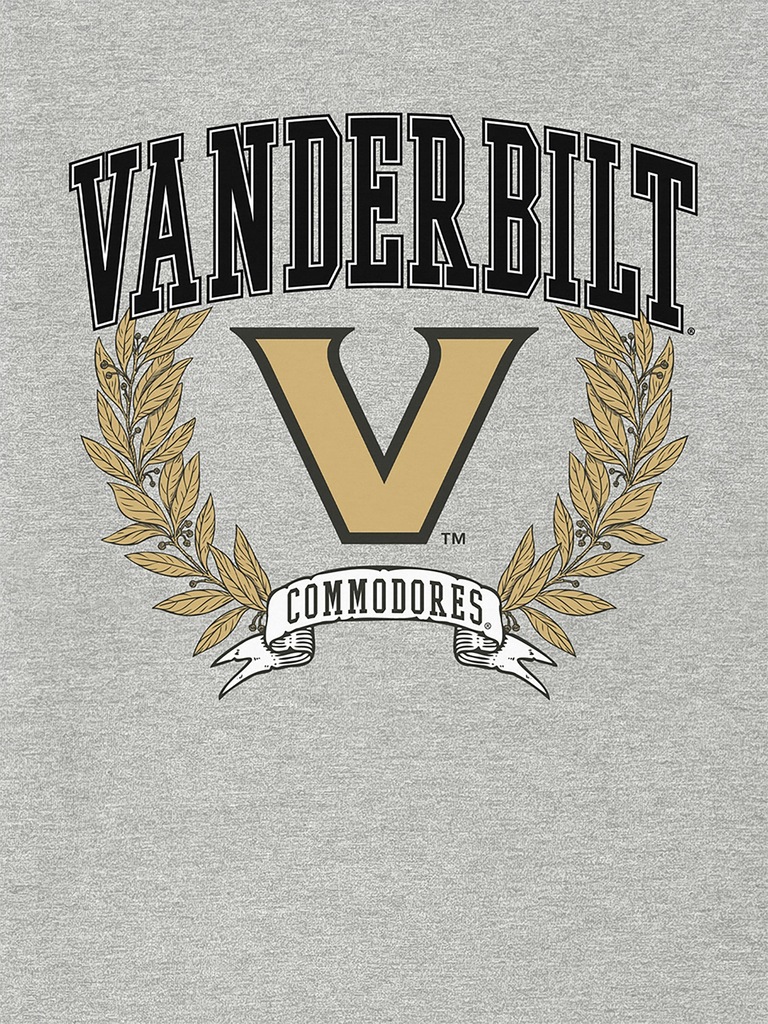 Vanderbilt University Laurels Dark Graphic T-Shirt