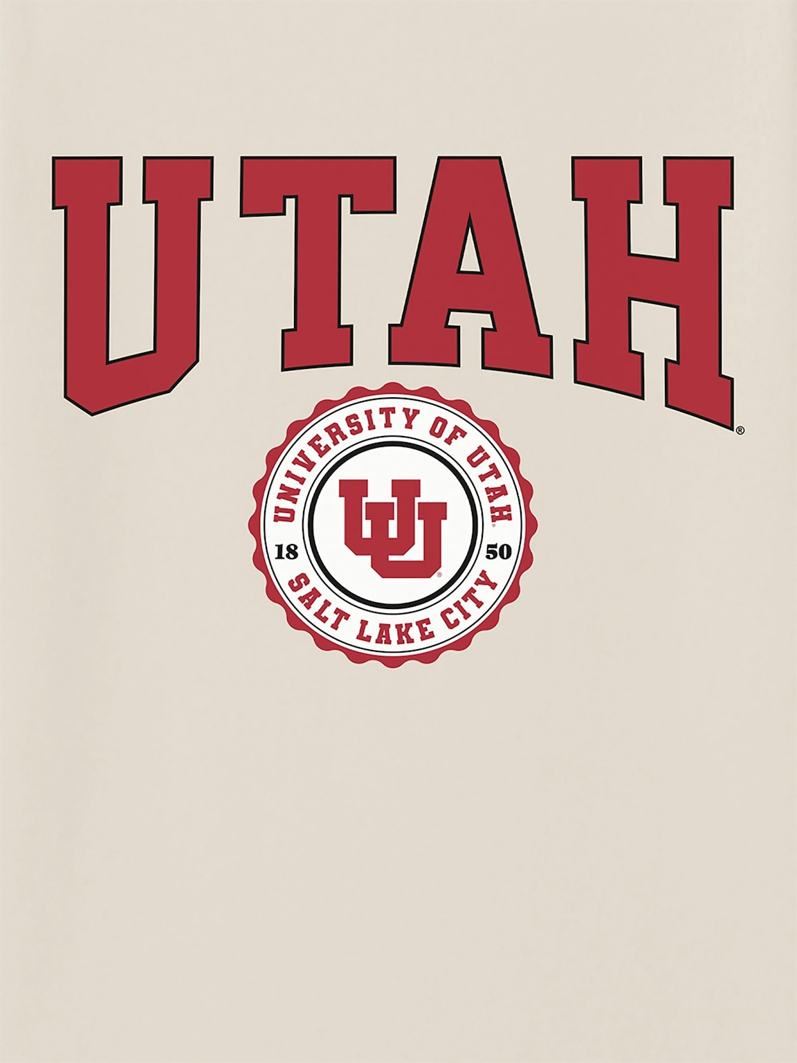 University of Utah Collegiate Seal Dark Graphic T-Shirt