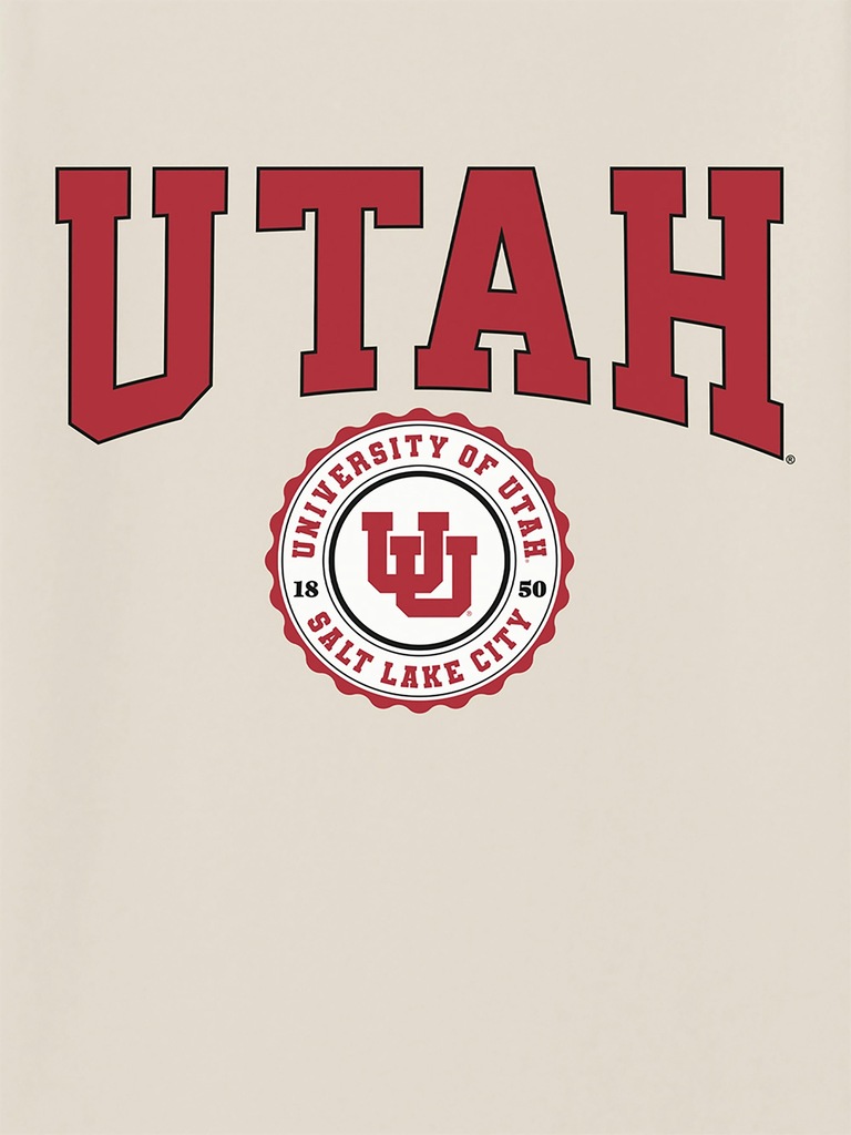 University of Utah Collegiate Seal Dark Graphic T-Shirt