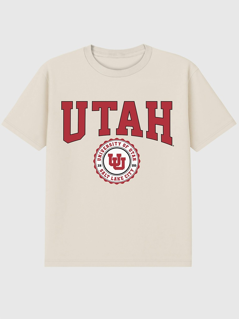 University of Utah Collegiate Seal Dark Graphic T-Shirt