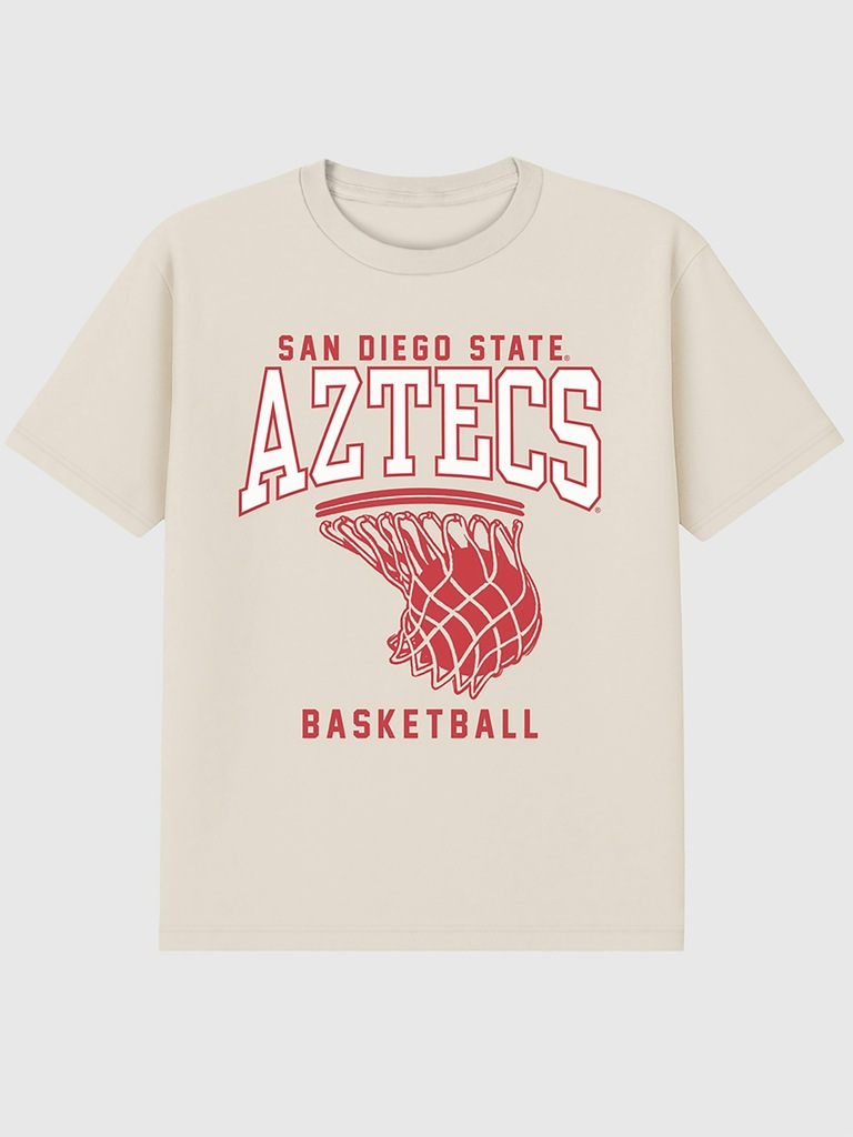 San Diego State University Basketball Hoop Graphic T-Shirt