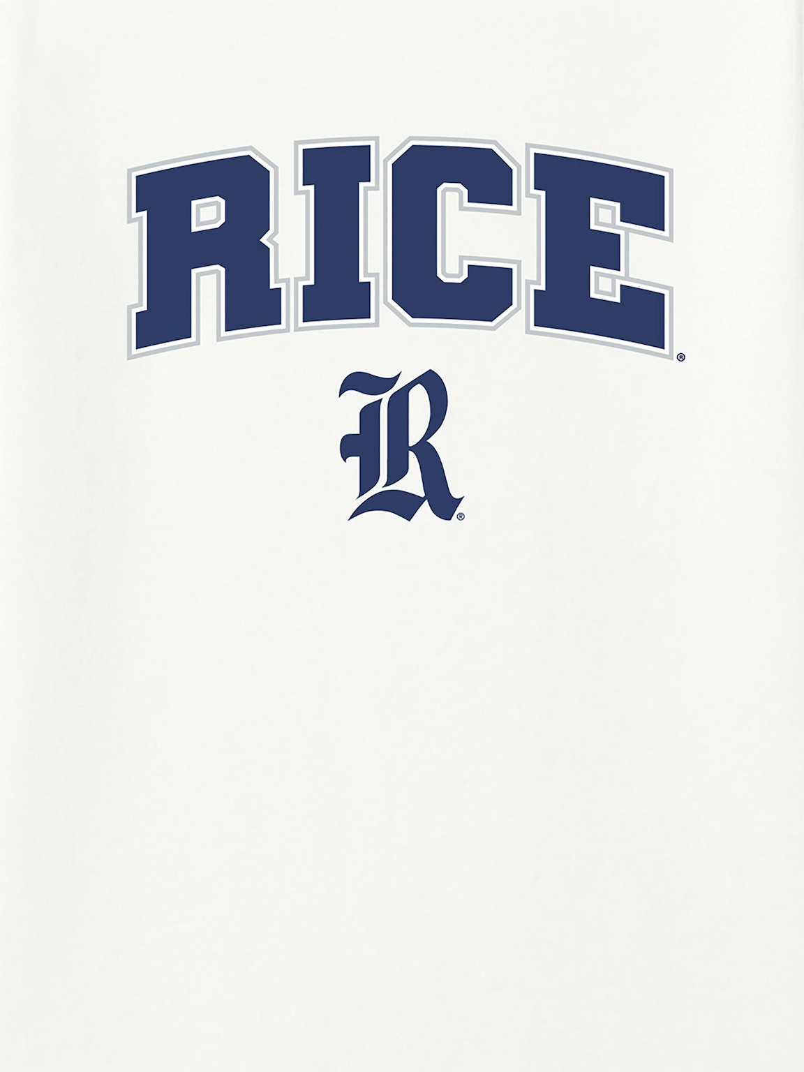 Rice University Arch Logo Secondary Graphic T-Shirt