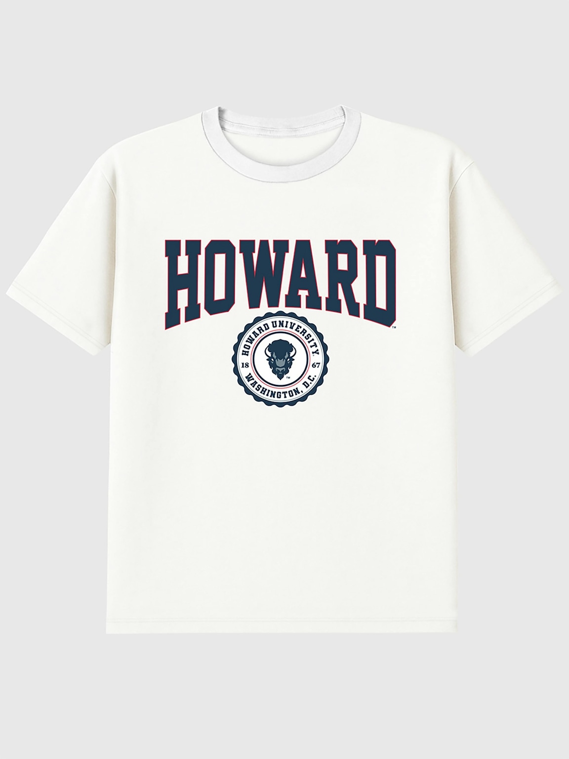 Howard University Collegiate Seal Dark Graphic T-Shirt