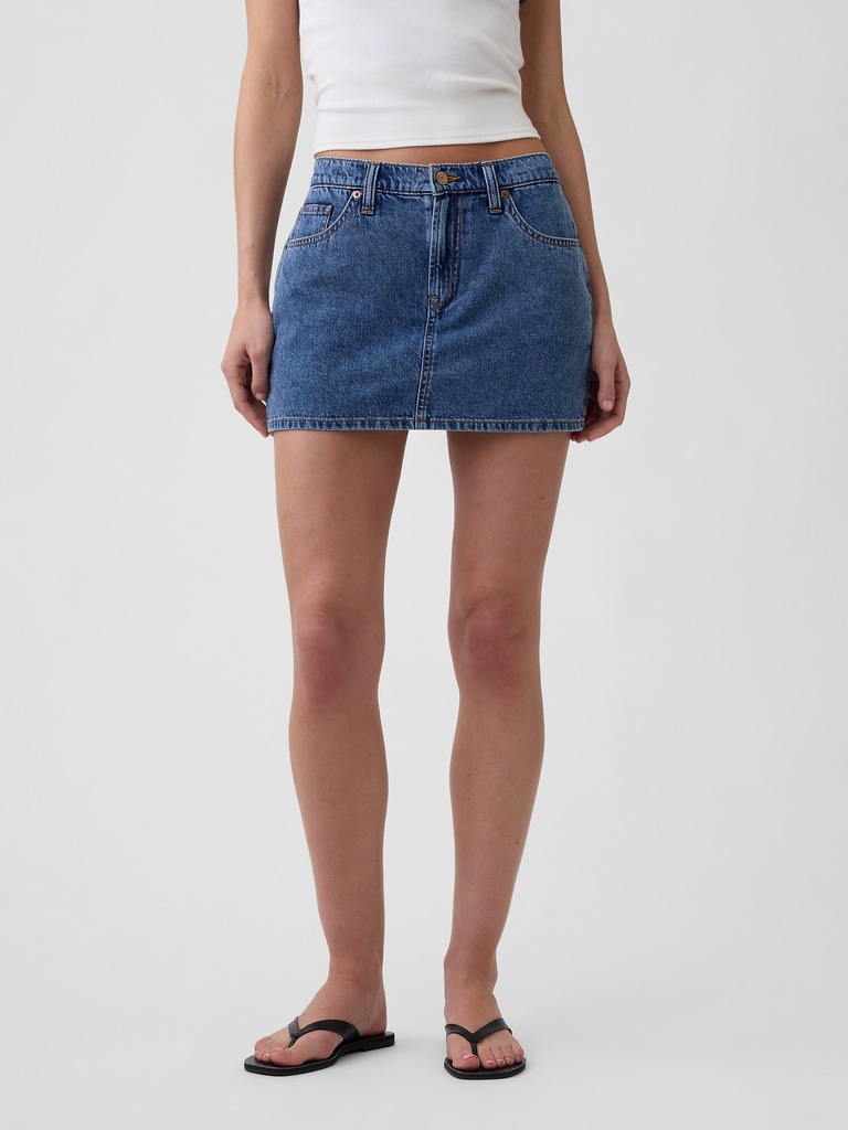Denim Mini Skort