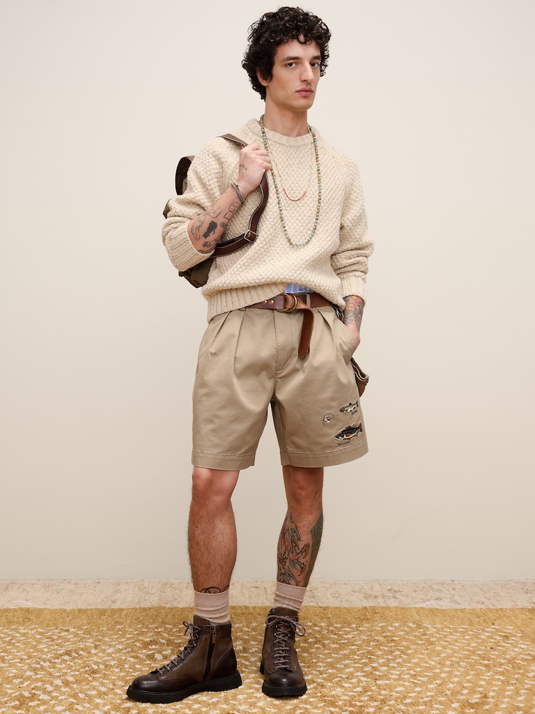 Archive Reissue Pleated Fishing Short