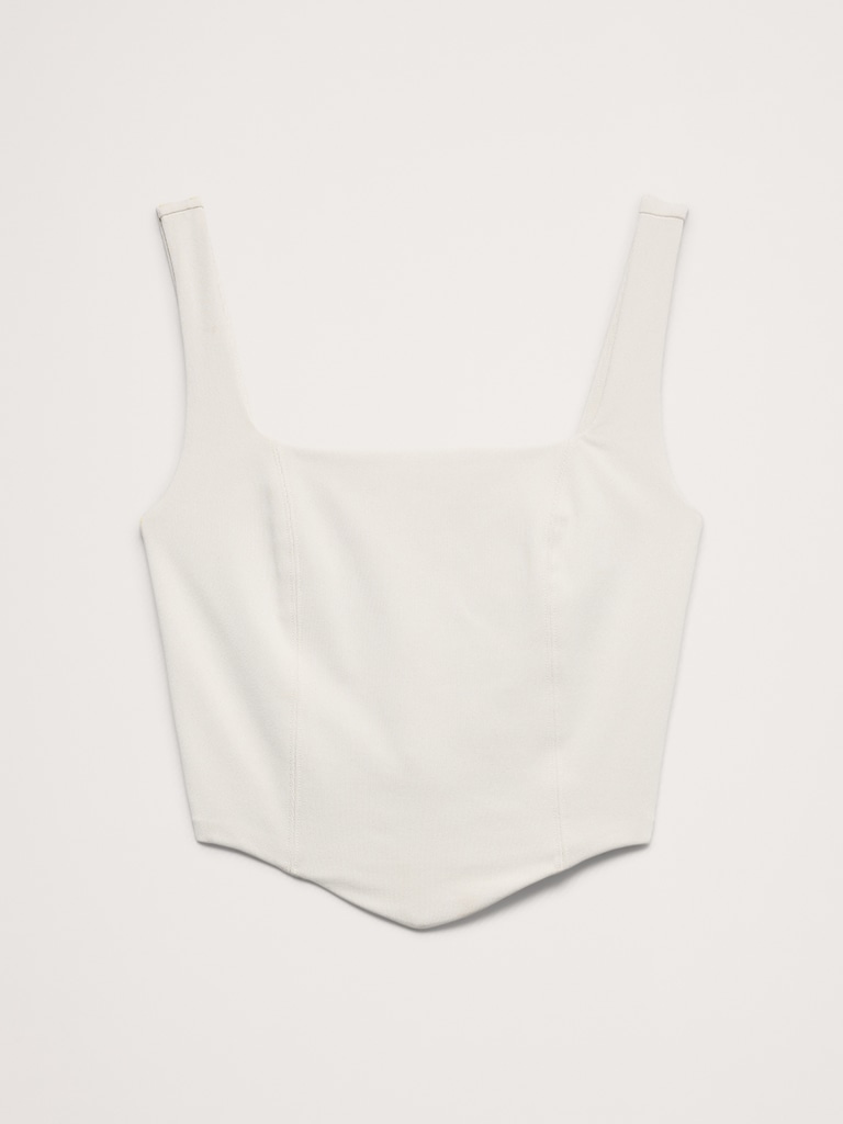 Sculpted-Stretch Corset Tank