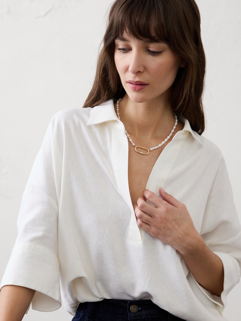 Carabiner Pearl Necklace