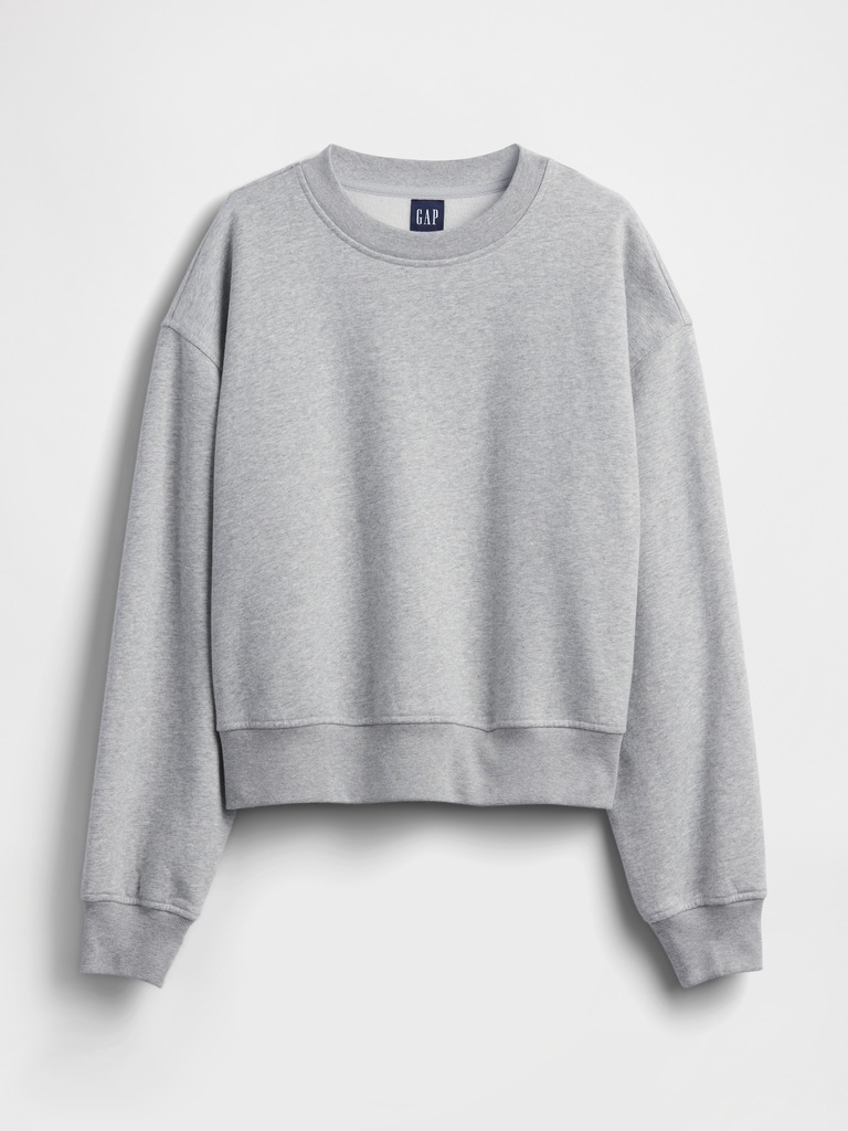 VintageSoft Oversized Split-Hem Sweatshirt