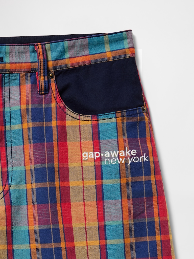 Gap × Awake NY Plaid Canvas Baggy Shorts
