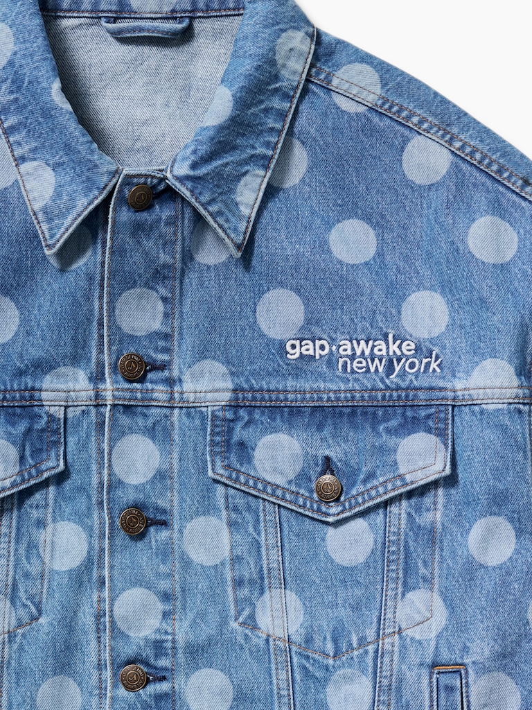 Gap × Awake NY Oversized Dotted Icon Denim Jacket