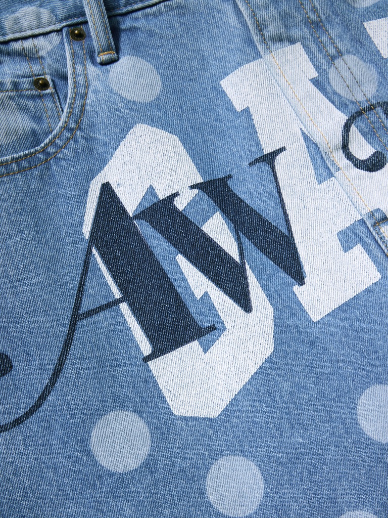 Gap × Awake NY ‘90s Loose Dotted Denim Shorts  