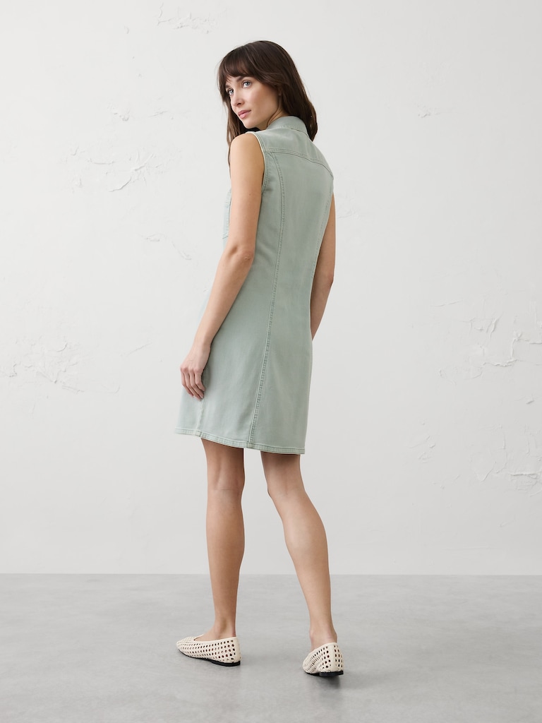 Denim Mini Shirtdress