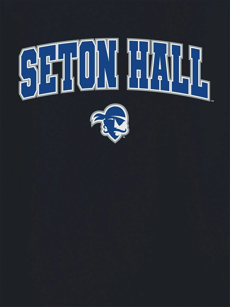 Seton Hall University Arch Logo Black Graphic T-Shirt