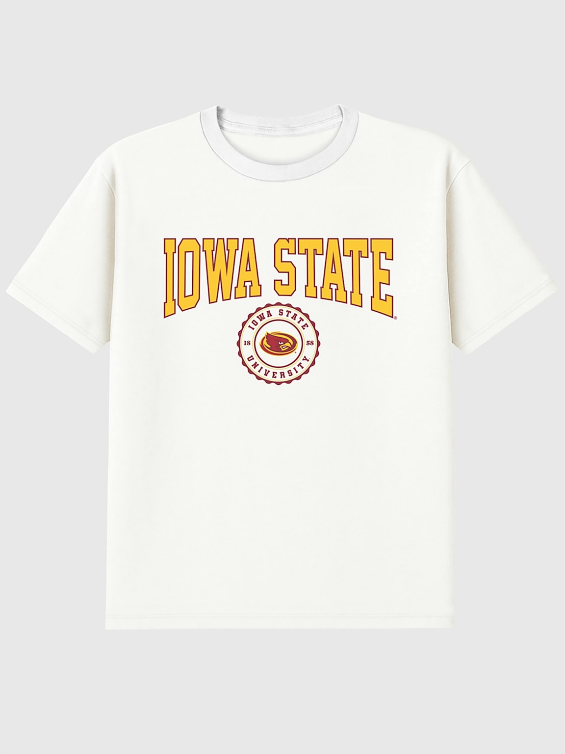 Iowa State University Collegiate Seal Dark Graphic T-Shirt