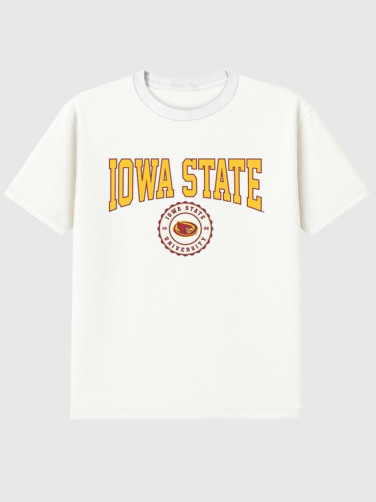 Iowa State University Collegiate Seal Dark Graphic T-Shirt