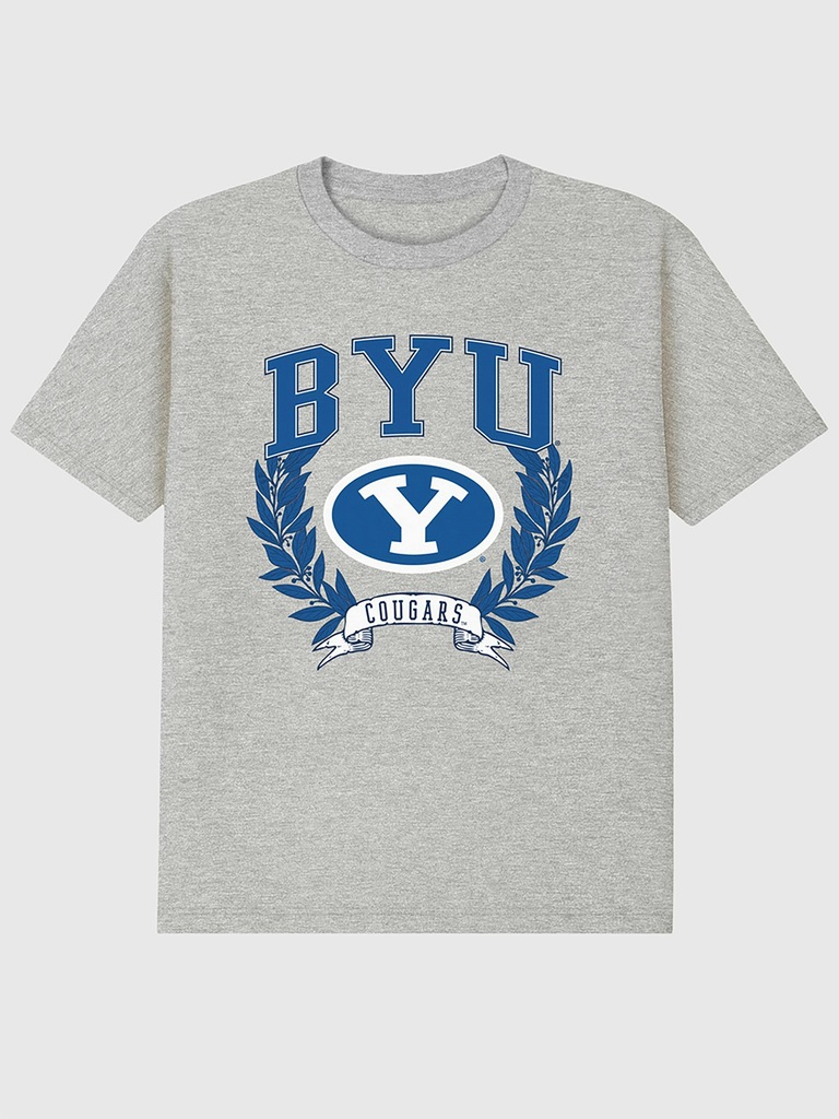 Brigham Young University Laurels Dark Graphic T-Shirt