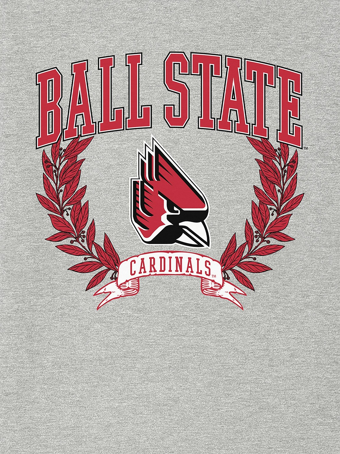 Ball State University Laurels Dark Graphic T-Shirt