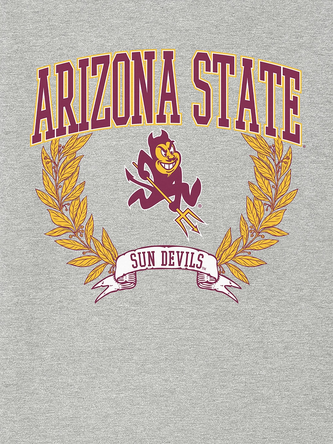 Arizona State University Laurels Dark Graphic T-Shirt