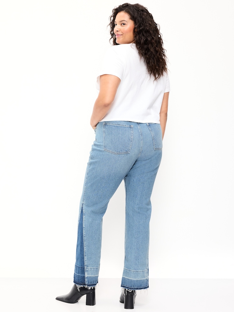 Extra High-Waisted Baby Boot-Cut Jeans