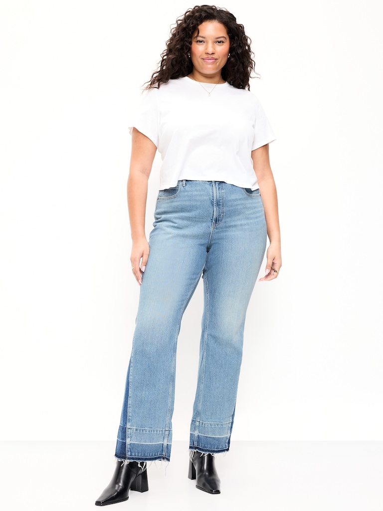 Extra High-Waisted Baby Boot-Cut Jeans