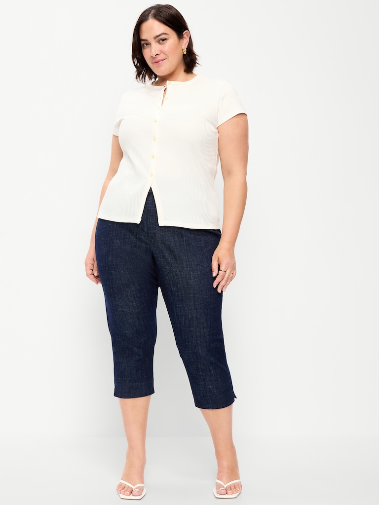 High-Waisted Pixie Capri Pants