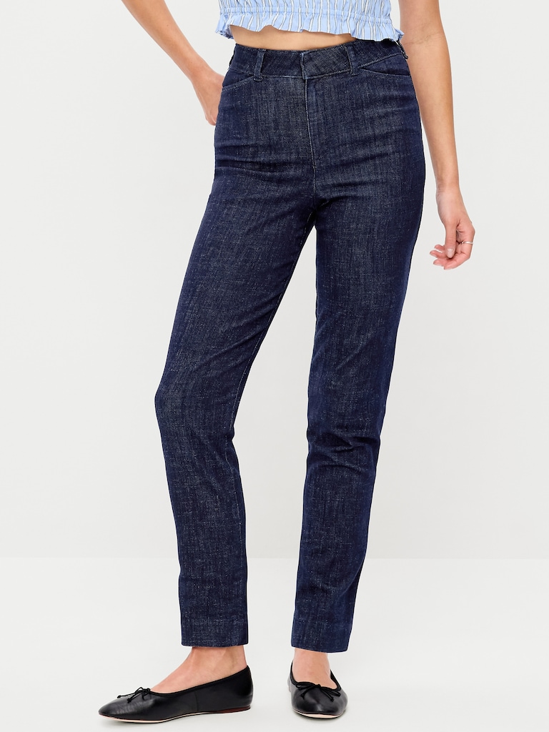 High-Waisted Pixie Straight Pants