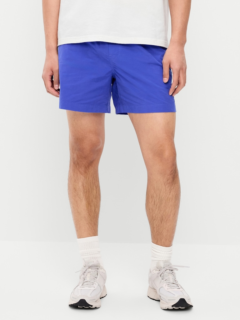Solid Jogger Shorts -- 5-inch inseam