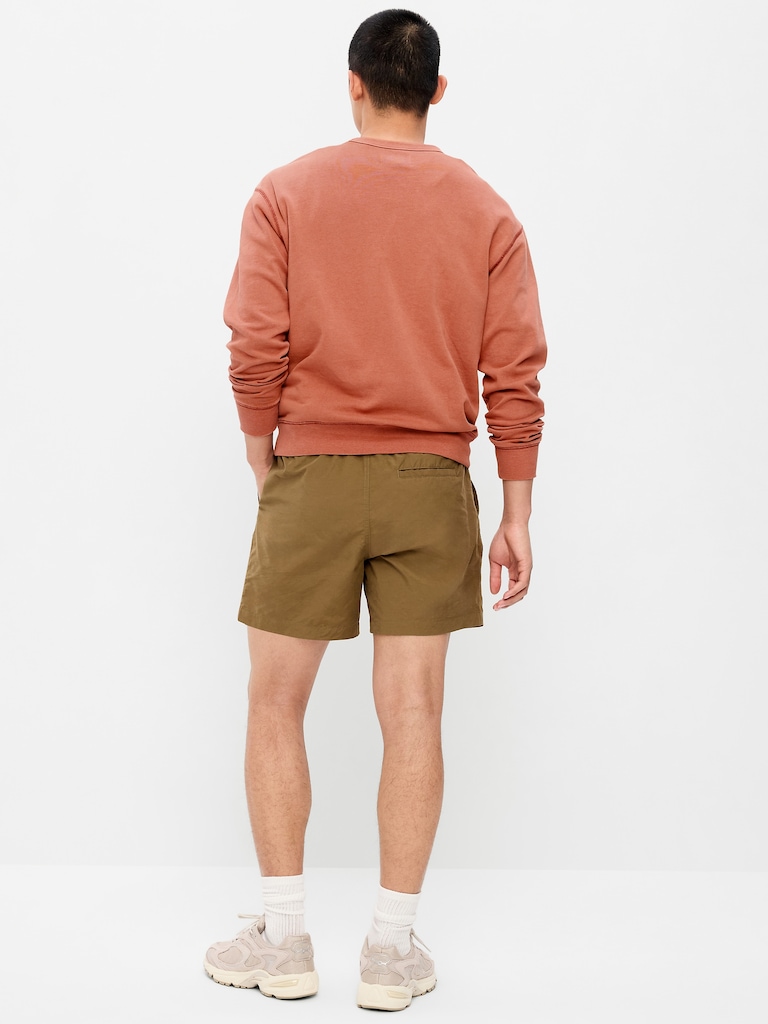 Solid Jogger Shorts -- 5-inch inseam