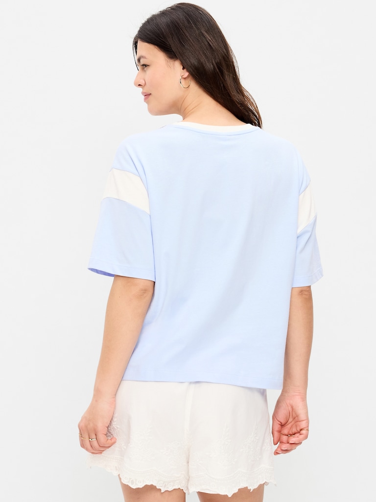 Short-Sleeve Loose Crew-Neck T-Shirt