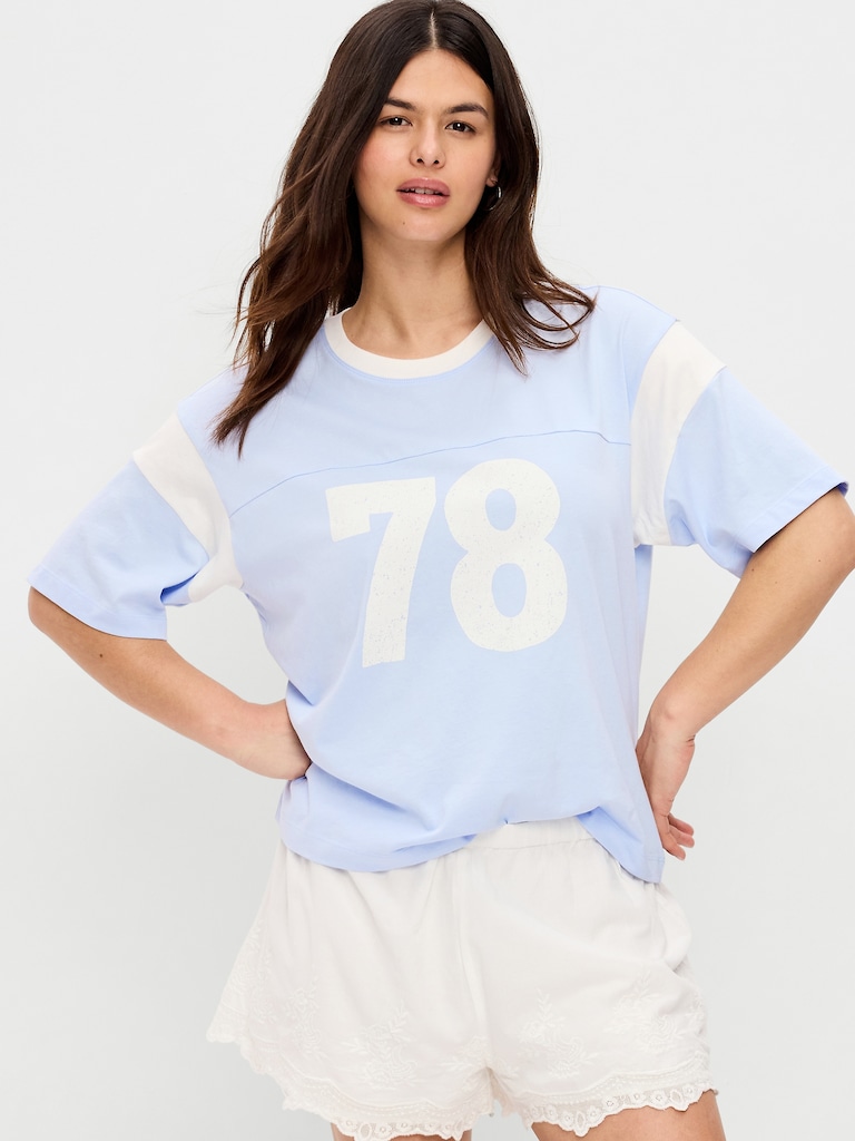 Short-Sleeve Loose Crew-Neck T-Shirt