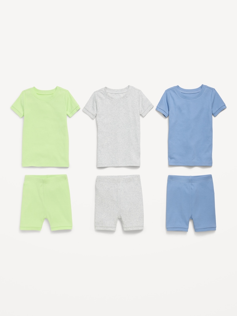 Ribbed Snug-Fit Pajama 6-Piece for Toddler & Baby