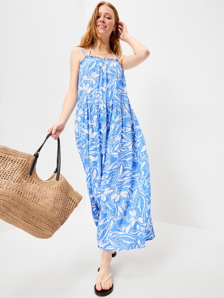Airy Smocked Maxi Dress